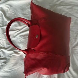 Longchamp Le Pliage large leather handbag